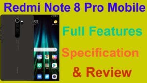 Redmi Note 8 Pro Mobile Price And Specifications