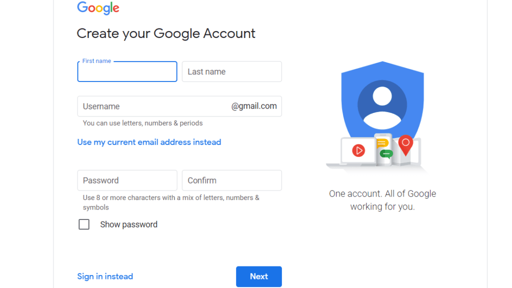 How to Create Google Account
